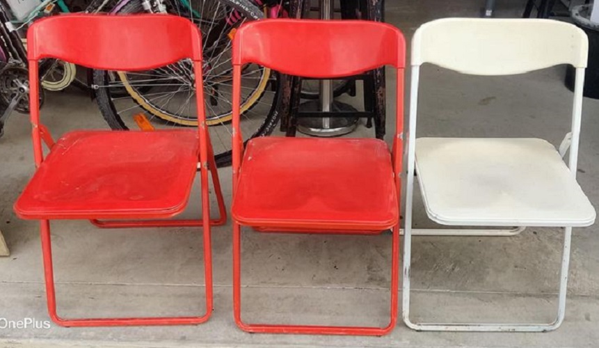 Chaises pliantes vintage 1970