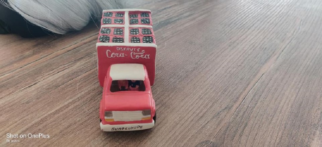 Camion plâtre coco cola vintage