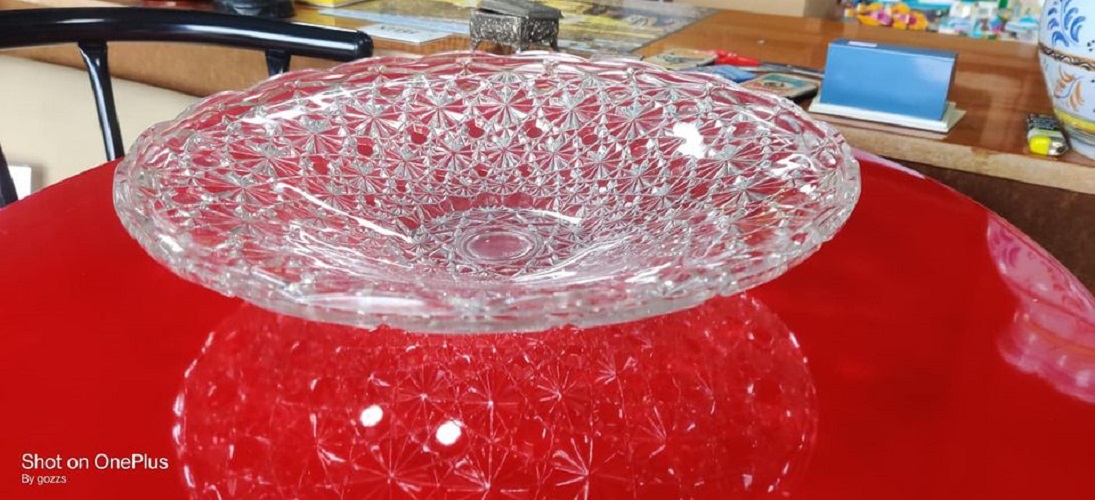 Plat de service ou coupe a fruit vintage  1960 environ