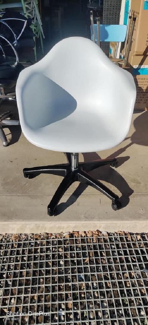 Fauteuil de bureau pivotant style vintage