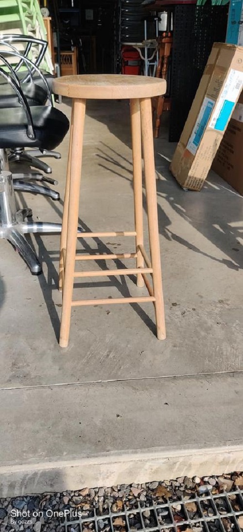 Tabouret de bar bois naturel