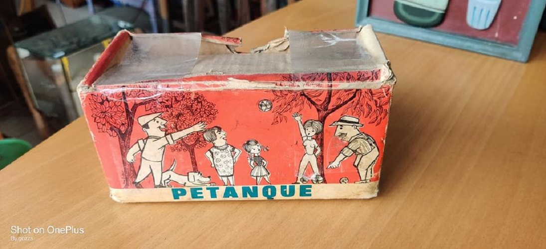 Ancien doublette pétanque match1960