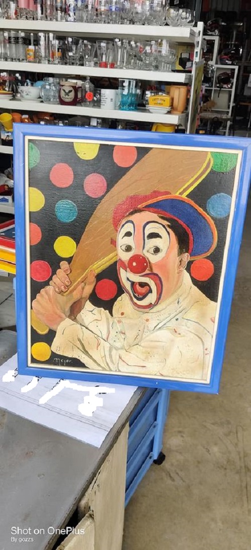 Tableau clown vintage 40€ pièce