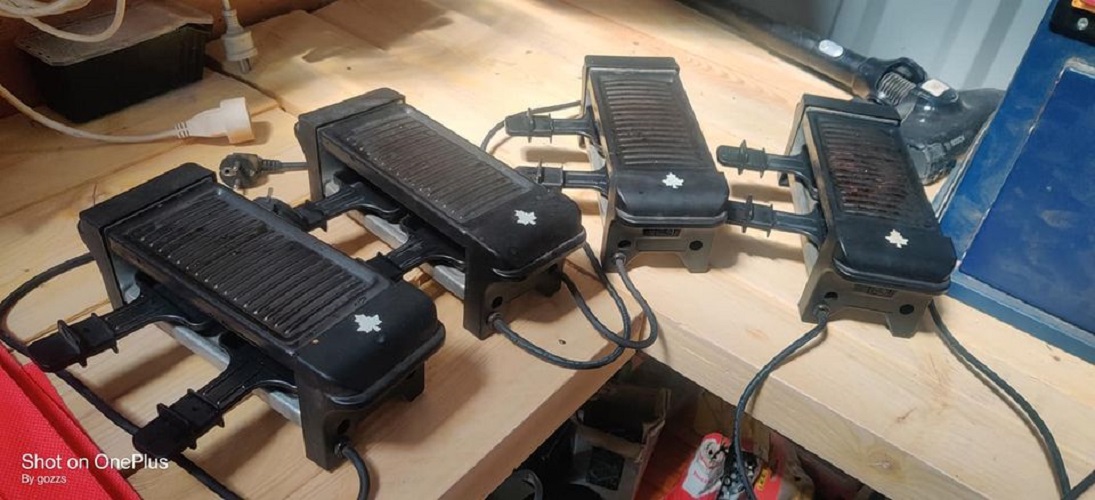 Appareil a raclette 2 personnes 12€/Pc