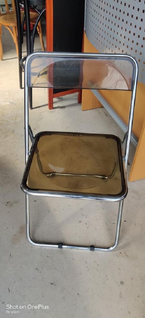 Chaise style plia de piretti pour castelli 1960/70