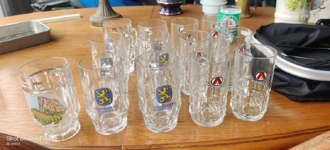 Chopes a bières 25cl 2.50€ pièce