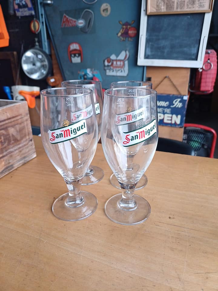 Lot 4 verres bieres san miguel  3€/V