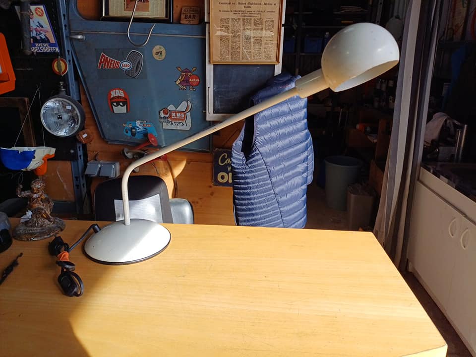 Lampe de bureau eyball 1970