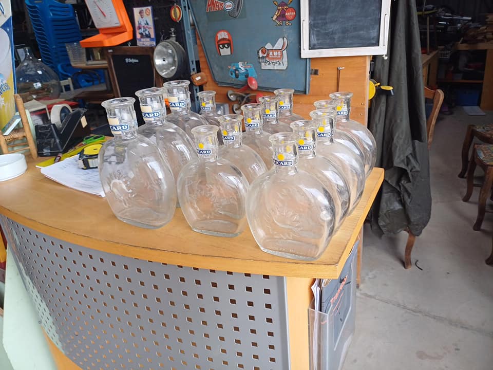 Carafe verre ricard 0.5l et 1 litre