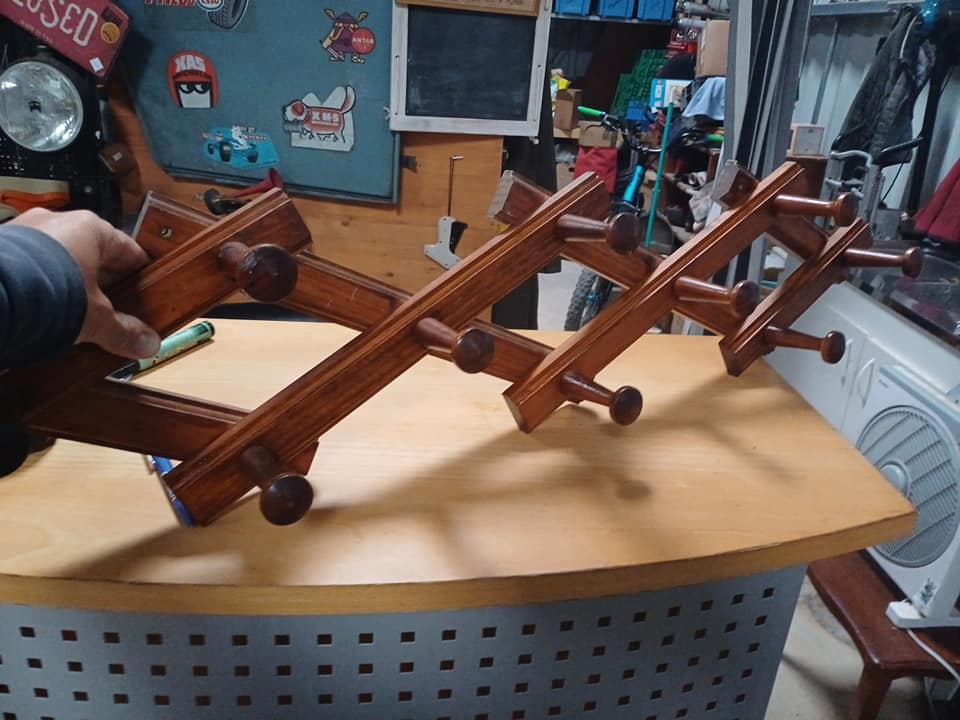 Porte manteaux accordéon vintage