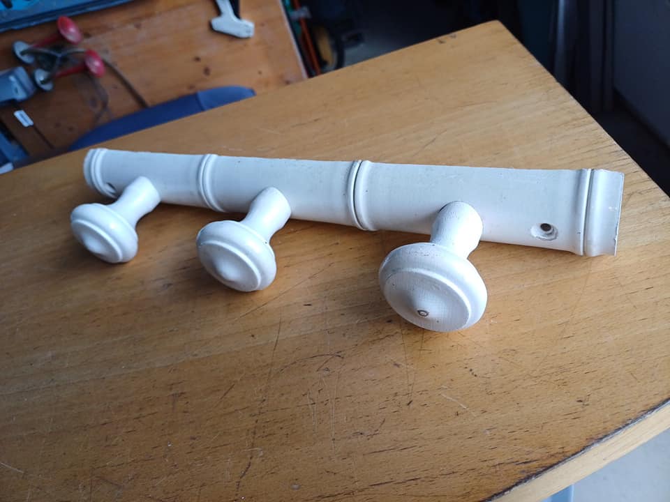 Porte manteaux 3 patères vintage