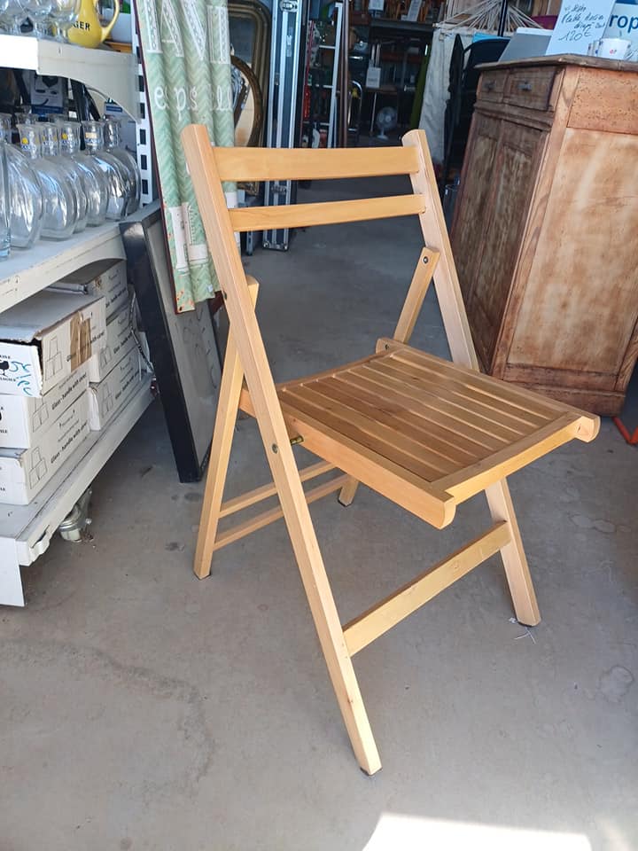 Chaise pliante bois