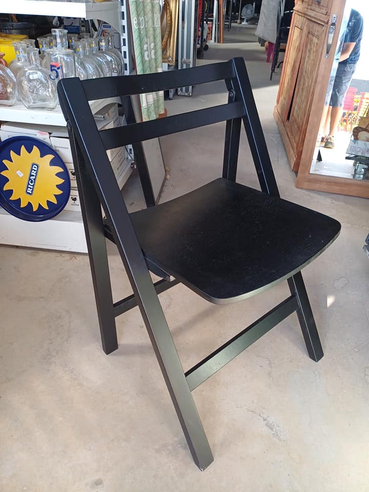 Chaise pliante style aldo jacober