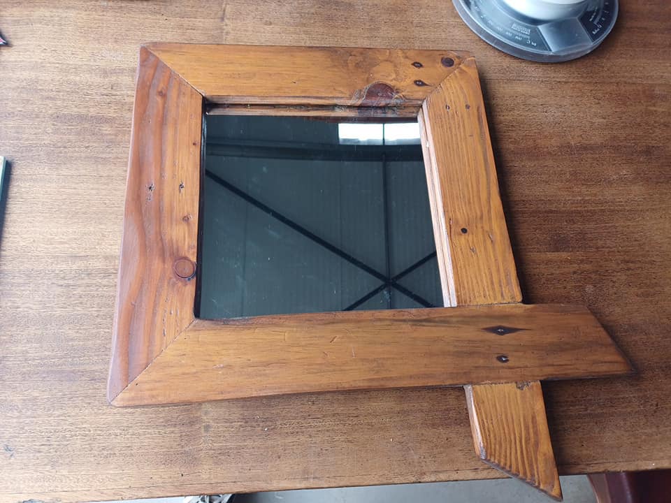 Cadre bois et miroir