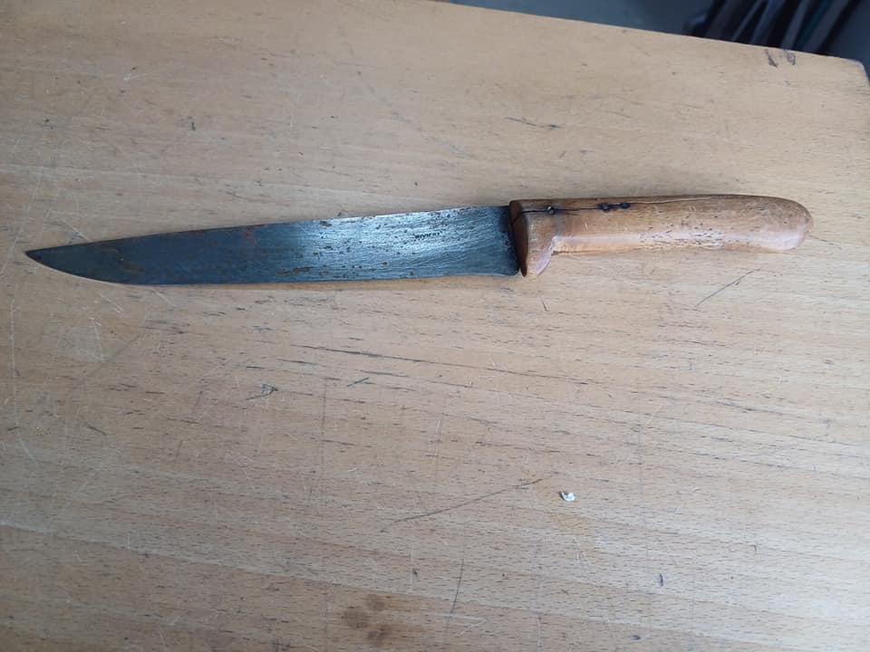 Ancien couteau forge de la rivière