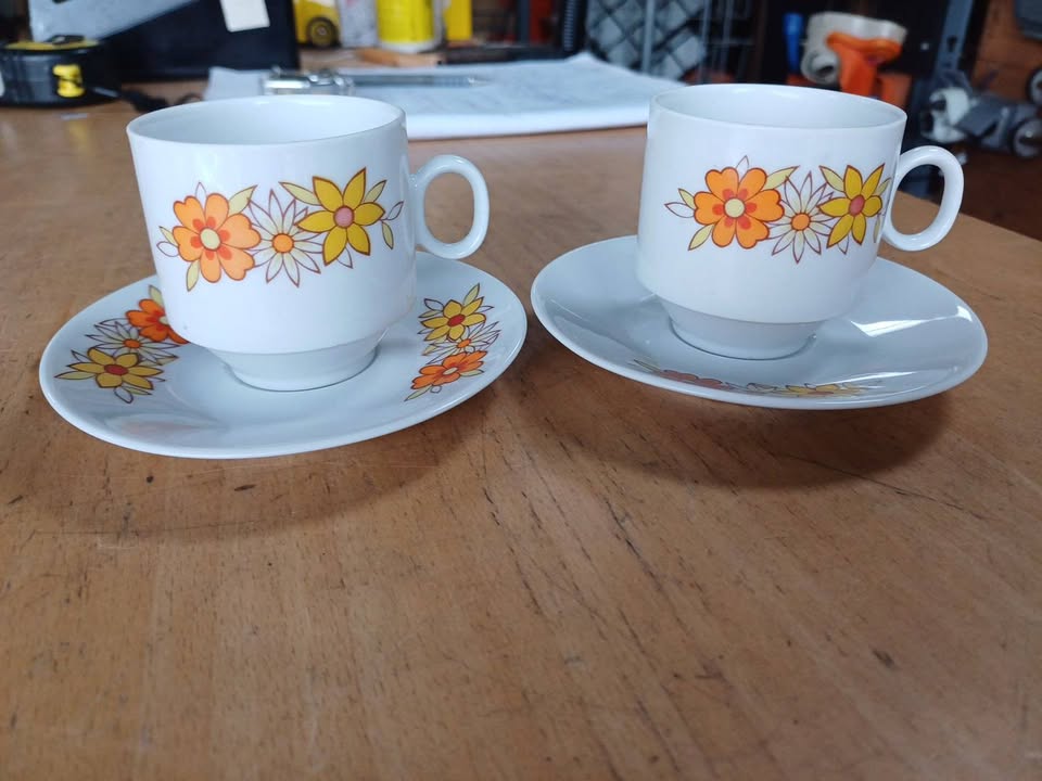 2 tasses a café vintage