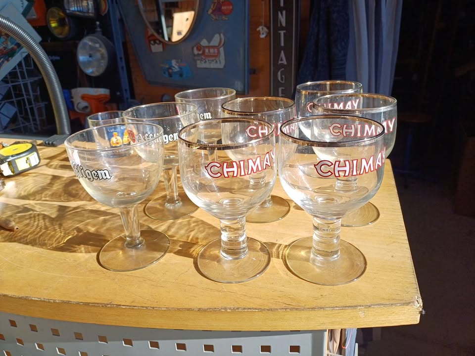 Vintage verre à bière 3€ pièce