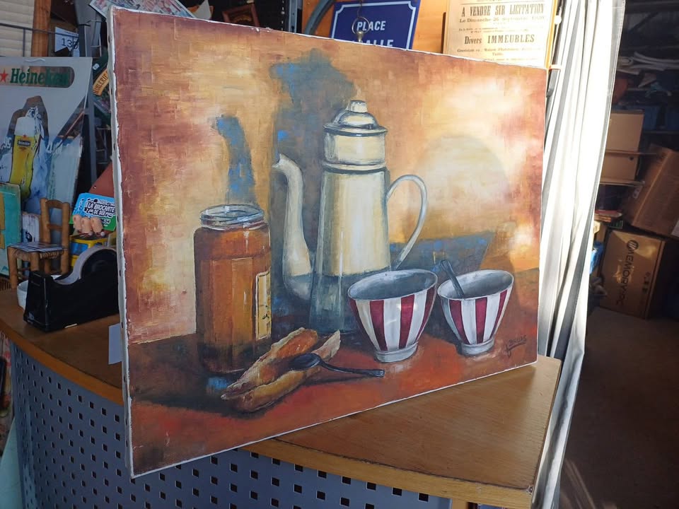 Peinture à l'huile josette bruas