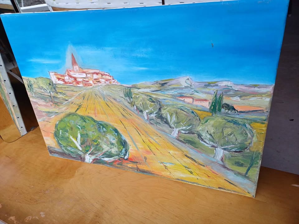 Peinture à l'huile  paysage  MI 2018