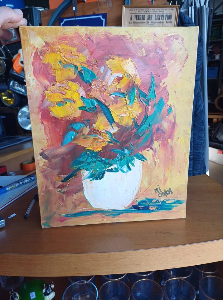 Peinture a l'huile MI Bouquet de fleurs