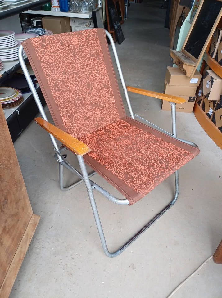 Fauteuil de camping vintage