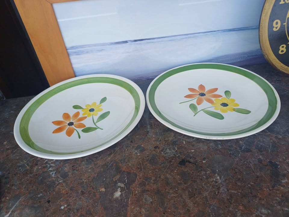 Grand plat Gien st florentin vintage