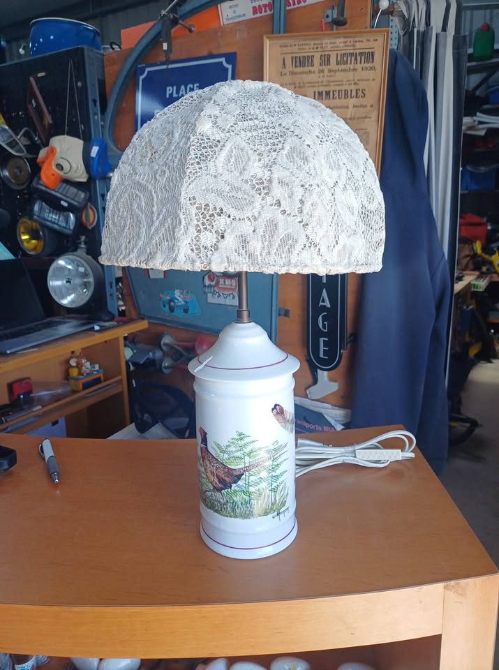 Lampe porcelaine atelier M.Praquin