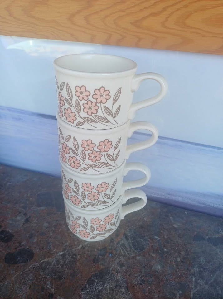 4 tasses vintages Biltons Vers 1960/70