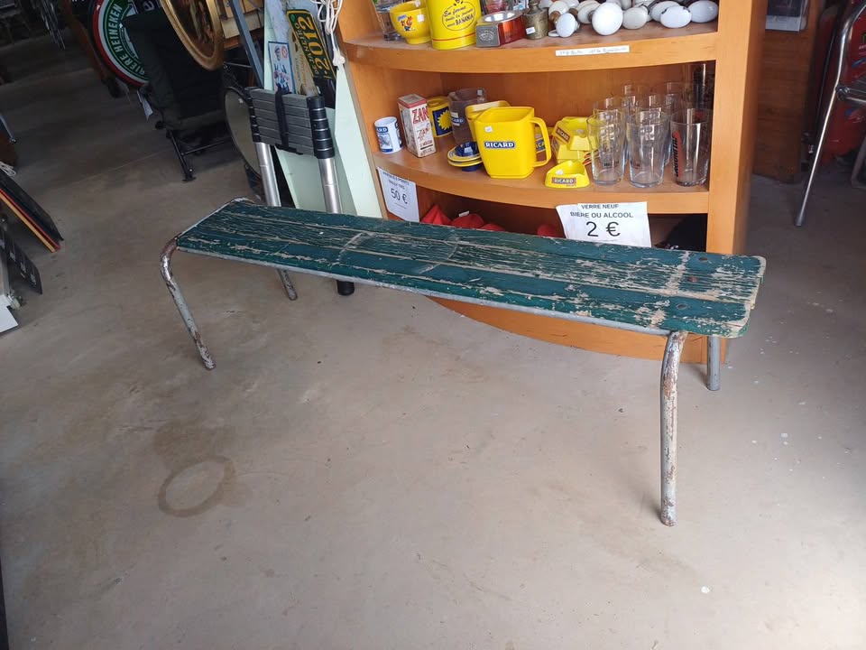 Ancien banc d'école/industriel