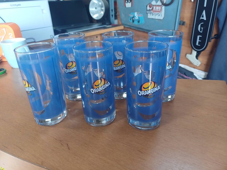 Verre Orangina 3€ piece