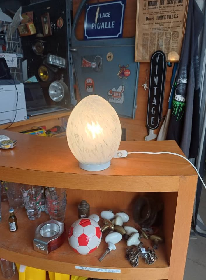Lampe oeuf vintage italy