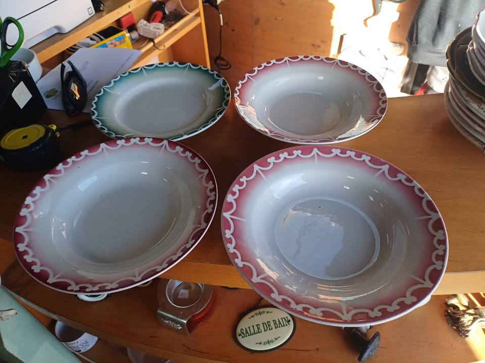 Ancienne assiette digoin sarreguemines