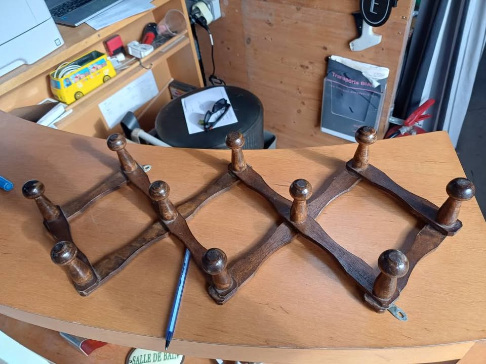 Porte manteaux accordéon bois