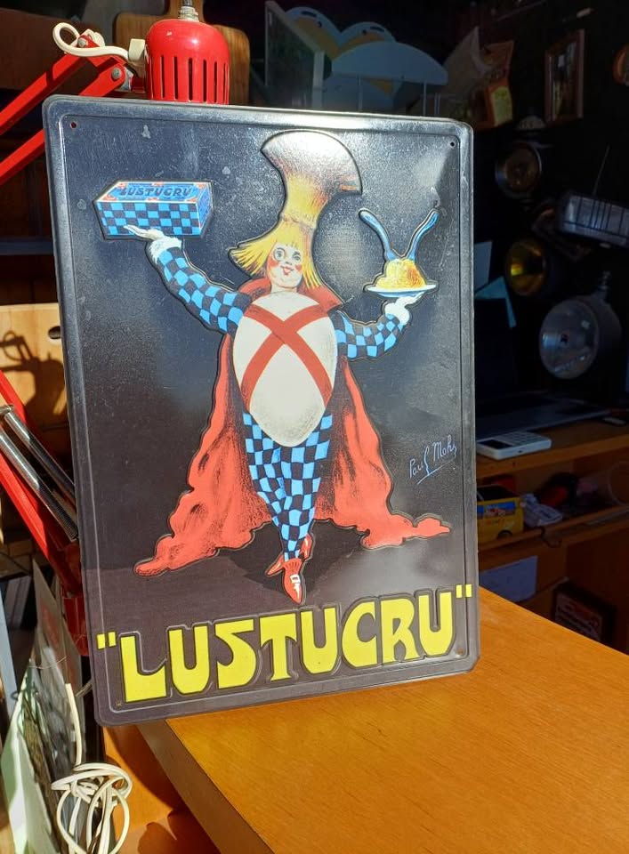Vintage plaque publicitaire lustucru