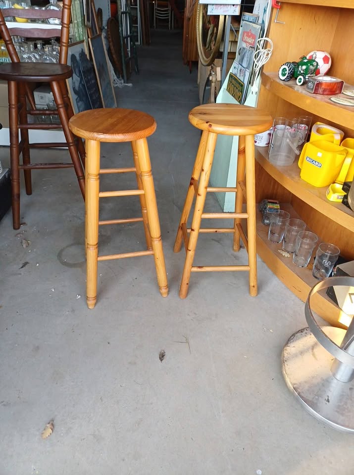 Tabouret de bar pin massif