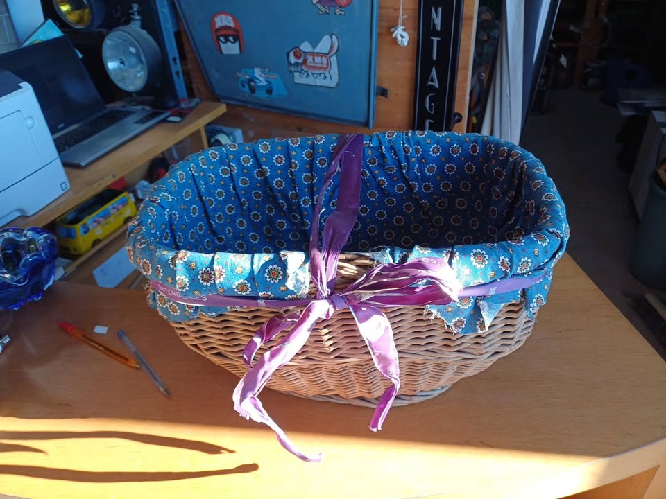 Joli panier osier vintage