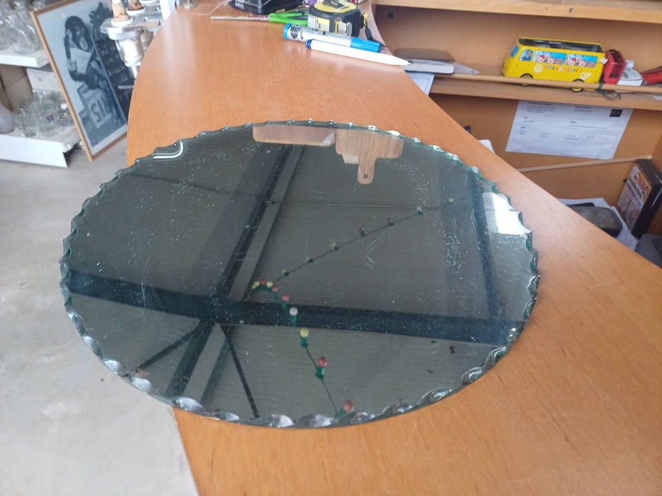 Ancien miroir biseauté