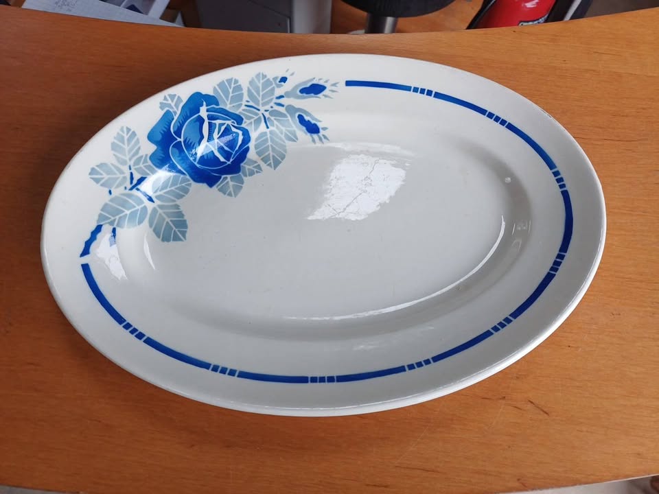 Plat ovale badonvilliers art deco