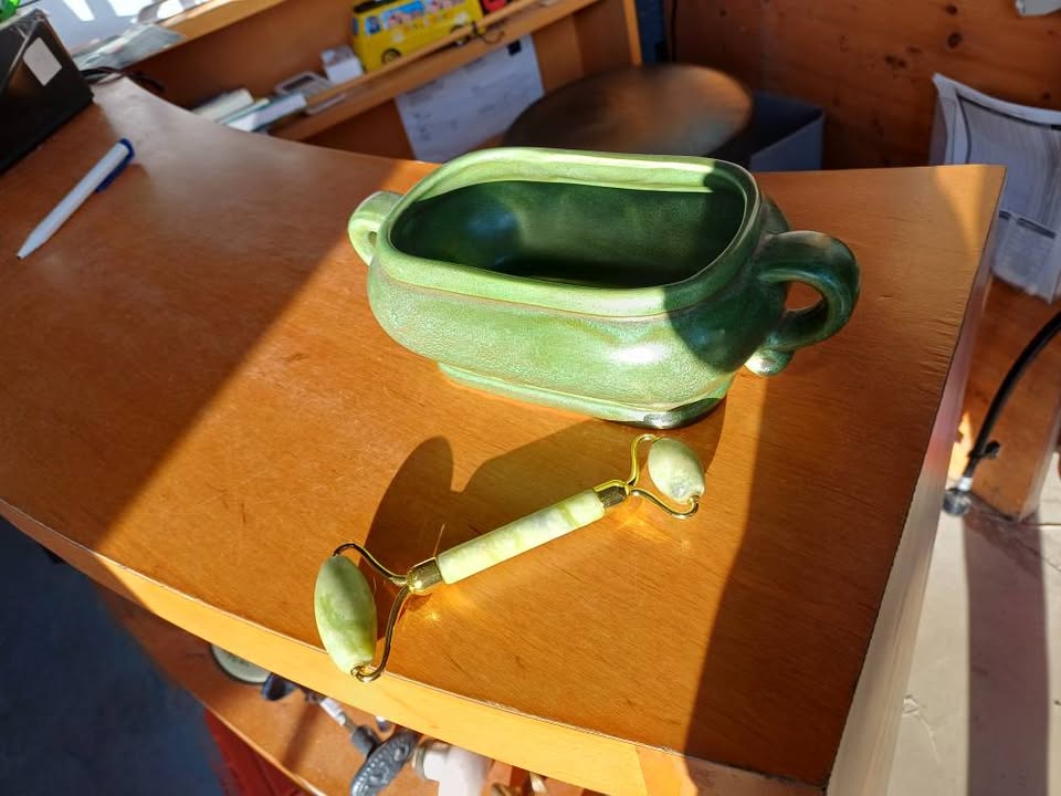 Rouleau de massage visage de jade