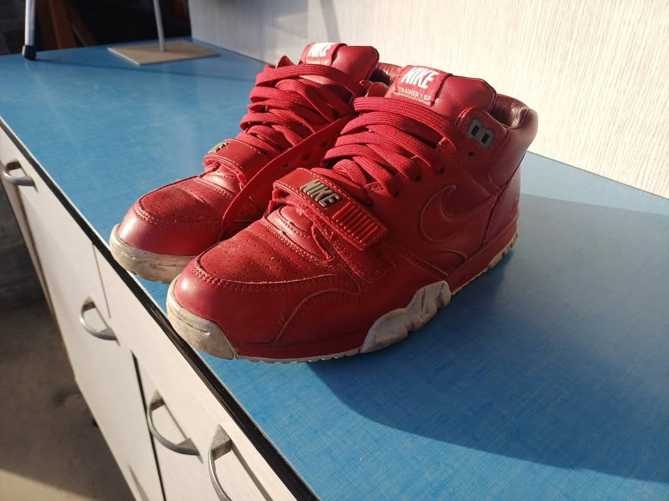 Nike Fragment Design x Air Trainer 1 Mid SP Gym Red 806942-661