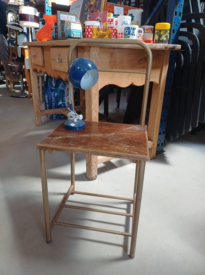 Chaise Chevet d’Internat Vintage - Style Industriel 1950