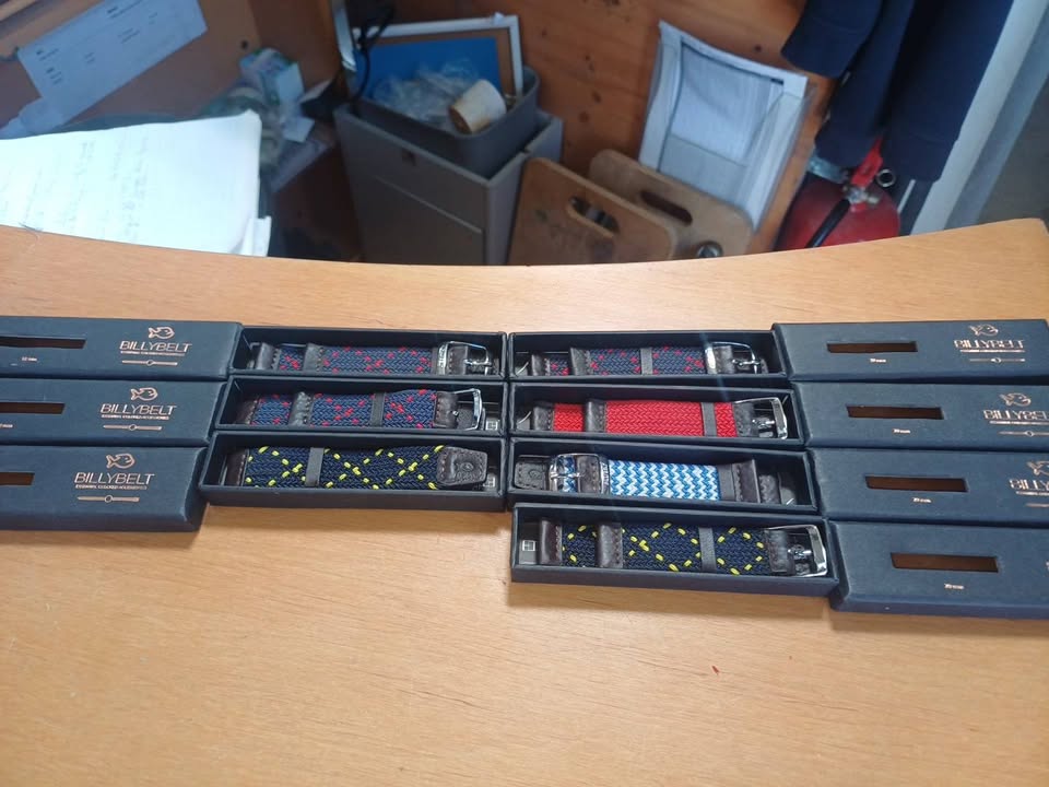 Lot de 7 bracelets de montre tressés BILLYBELT - Neufs en boîte