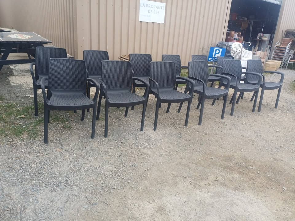 Lot de Chaises de Jardin Aspect Résine Tressée – modele pro