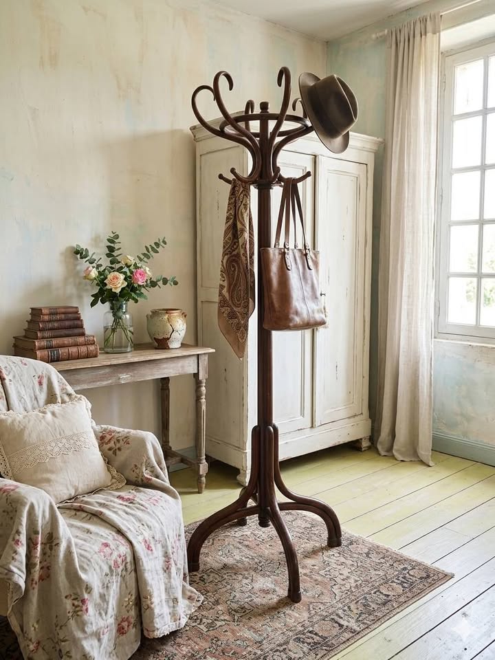 Sublime Porte-manteau Perroquet Ancien Thonet 1890/1910