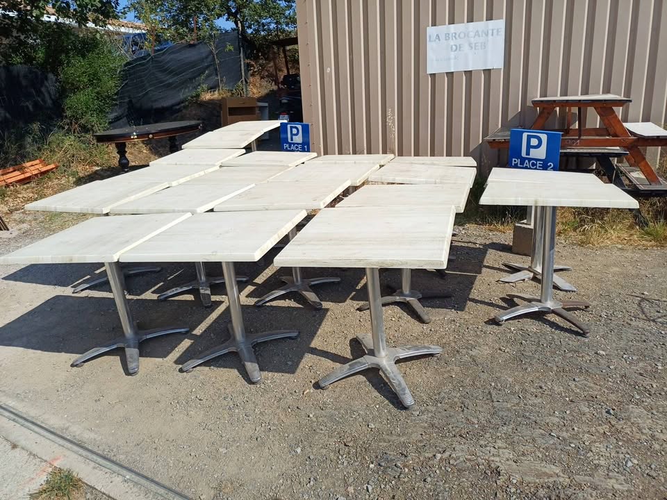 Tables de bistrot / terrasse 70x70cm– Idéal Extérieur (Lot ou Unité)