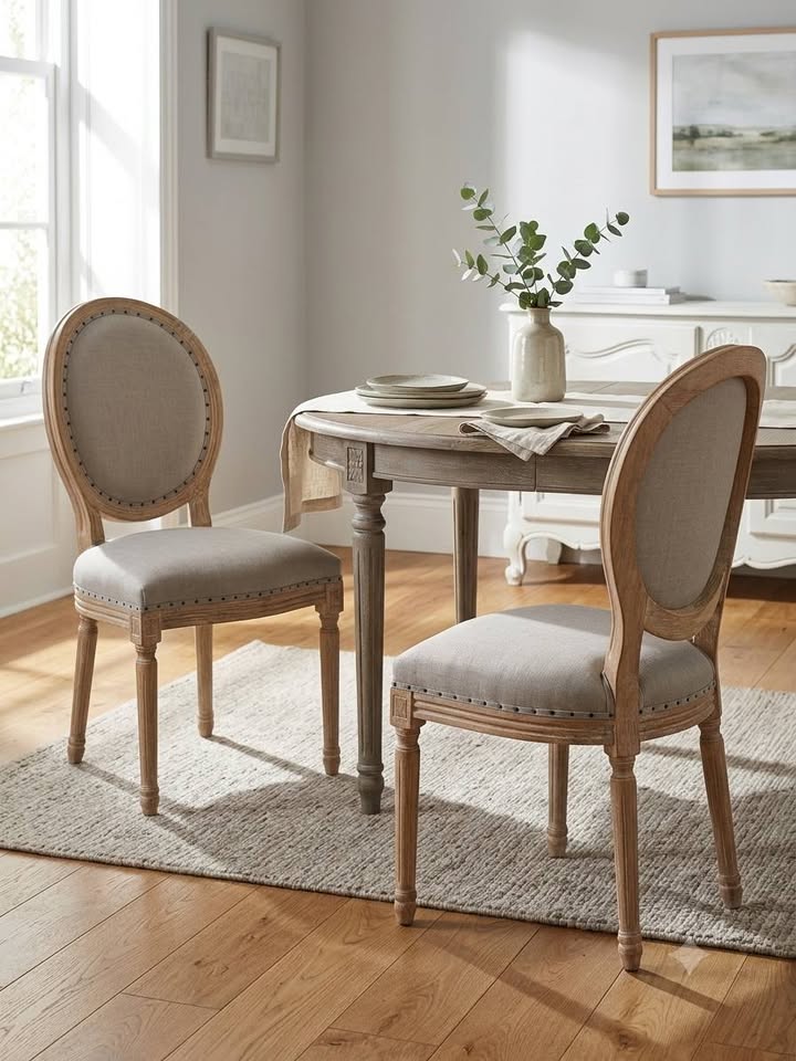 Lot de 2 chaises médaillon Maison du Monde – État quasi neuf