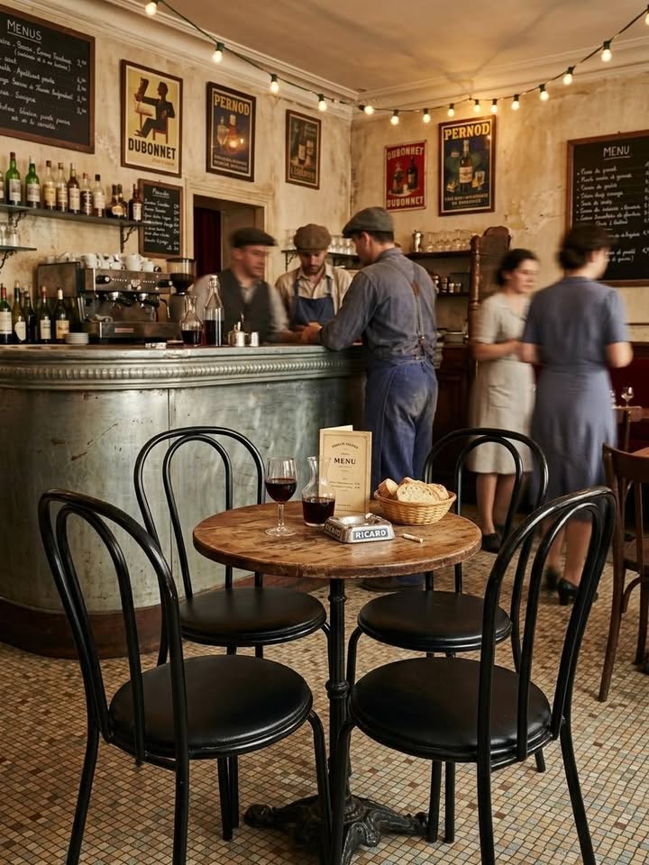 Lot de 4 Chaises style Bistro