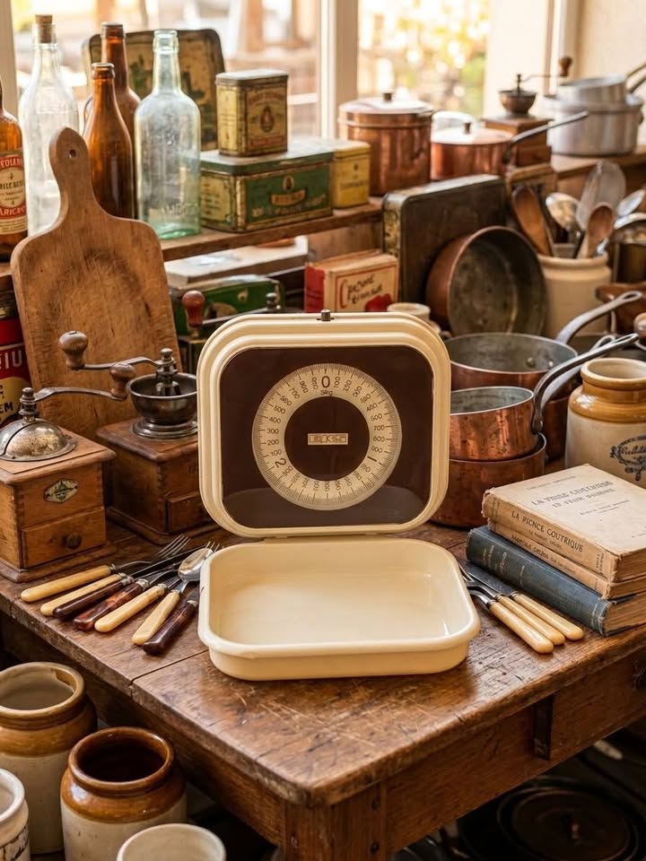 Balance de cuisine murale vintage EKS 3kg - Années 70