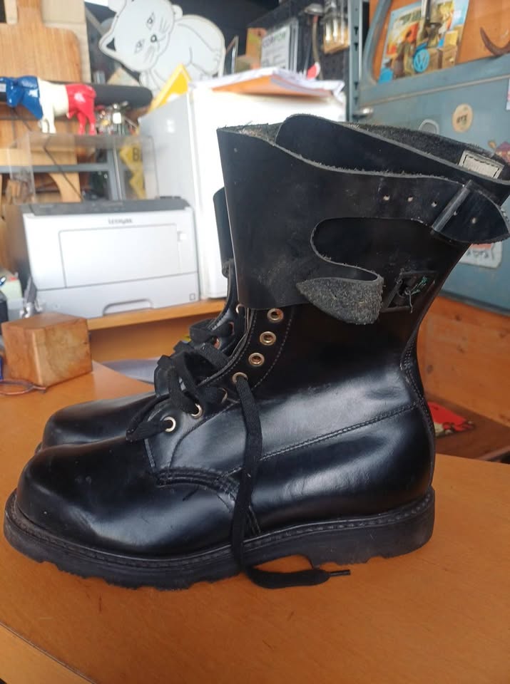 Rangers armée française BM65 cuir noir Walcko Pointure 43