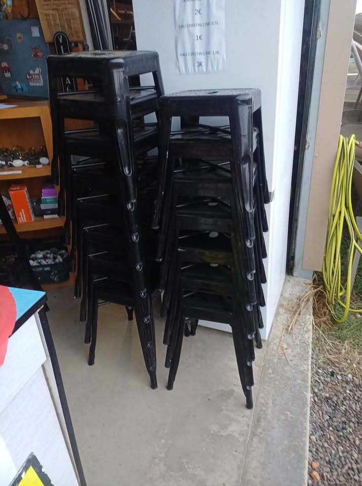 Tabourets Industriels Style Tolix – Matériel Pro (Boulangerie)